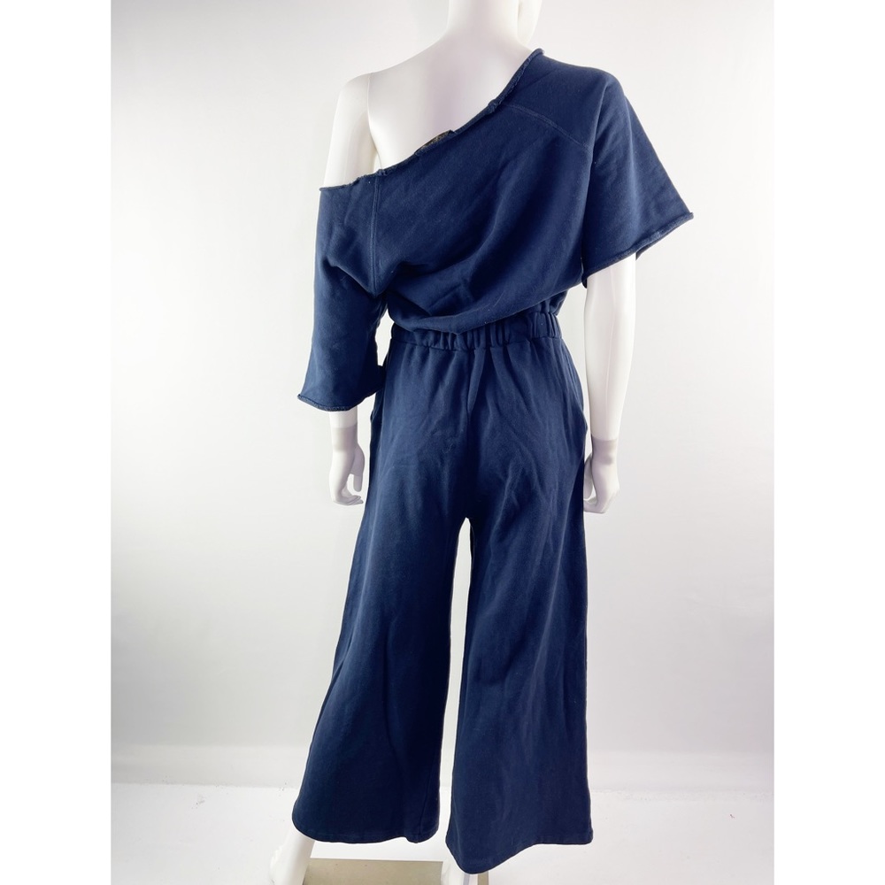 Rodeo Crowns Women's Navy Blue Short Sleeve Off The Shoulder Jumpsuit One Size - Picture 7 of 11